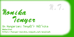 monika tenyer business card